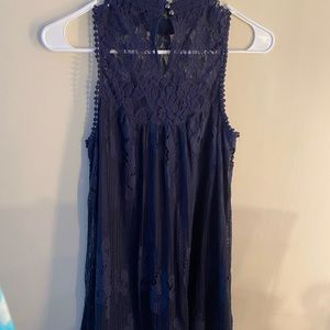 Sleeveless Lace Dress